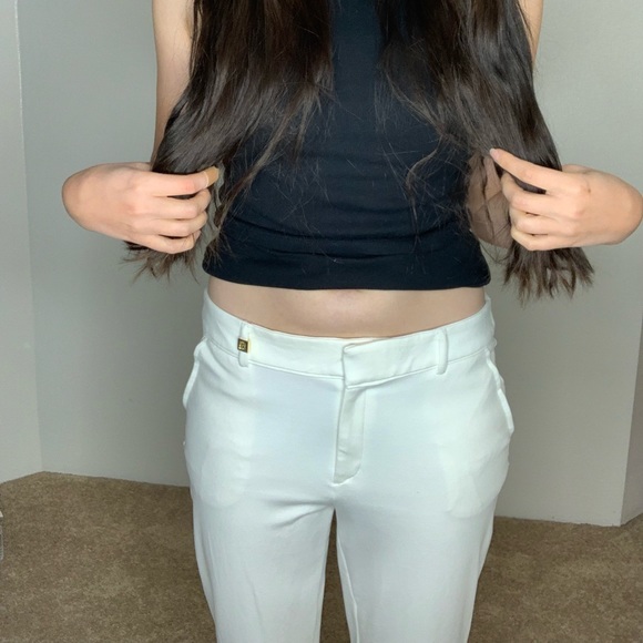 White stretch work pants - Picture 4 of 6